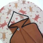 Rond boxkleed met luipaard caramel
