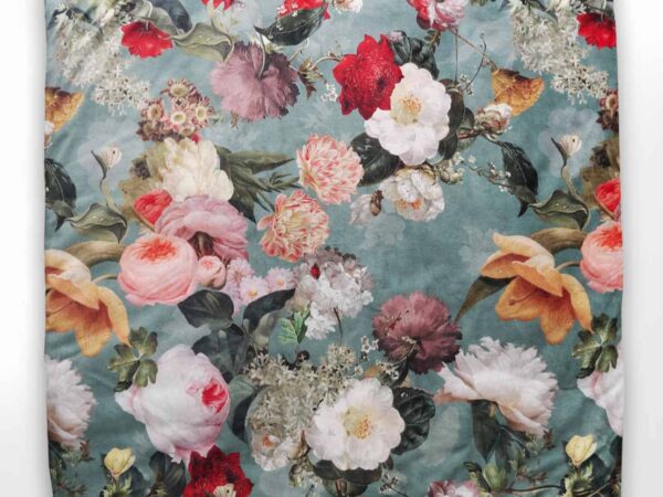 Vierkant boxkleed velvet flower