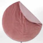 Rond boxkleed velvet roze
