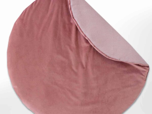 Rond boxkleed velvet roze