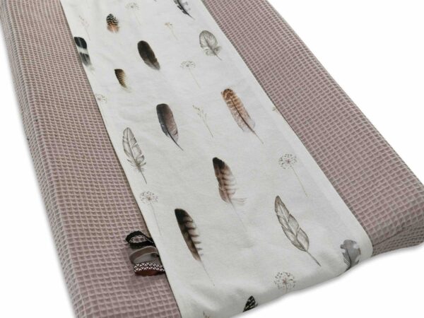 Omkleedkussenband feathers wafel zand