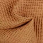 wafel katoen caramel kleur