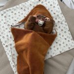 bamboe omslagdoek caramel kleur