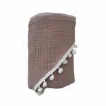 hydrofiele badcape oud roze, mousseline badcape