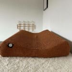 hoes voor aankleedkussen van katoenen wafel stof