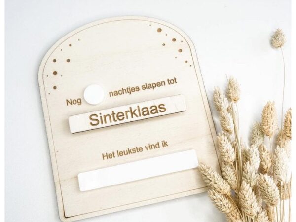 Invulbordje "Nog ... nachtjes slapen tot" - Leerzaam Aftellen voor Kinderen