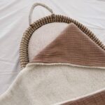 wikkeldeken met mutsje of capuchon voor baby, wikkeldoek, omslagdoek