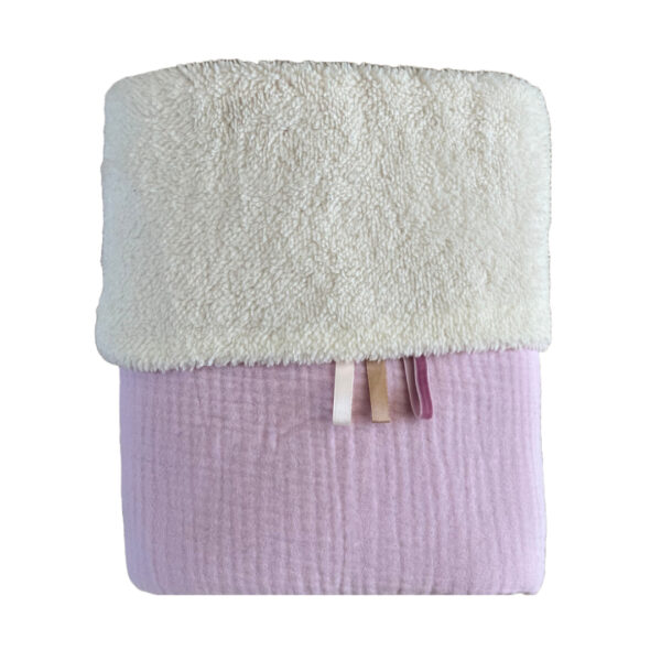 lila deken voor babywieg, ledikant of kinderwagen