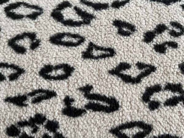 tijgerprint, panterprint teddy stof